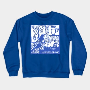 Little Blue Parrot Crewneck Sweatshirt